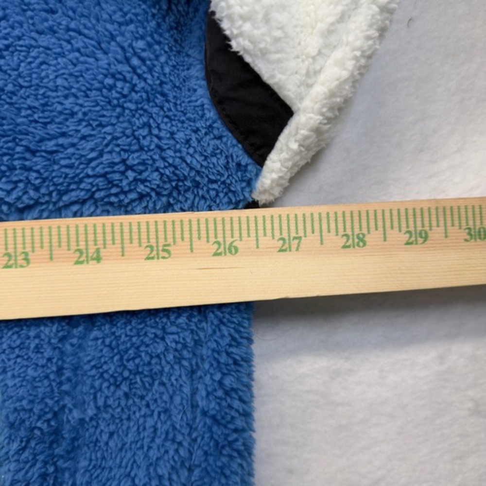 Retro Ski Colorblock Sherpa Pullover Womens XL 1/4 Zip Fleece Apres Winter - Picture 4 of 5